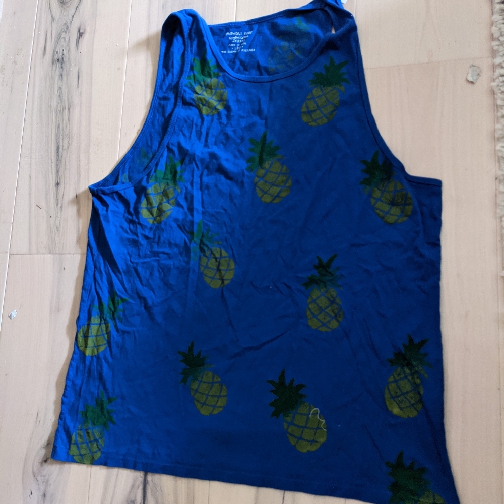 Mowgli surf Men's pineapple tank top